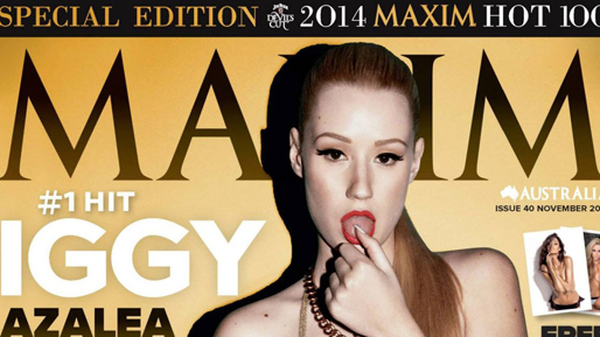 Iggy Azalea på omslaget till Maxim.