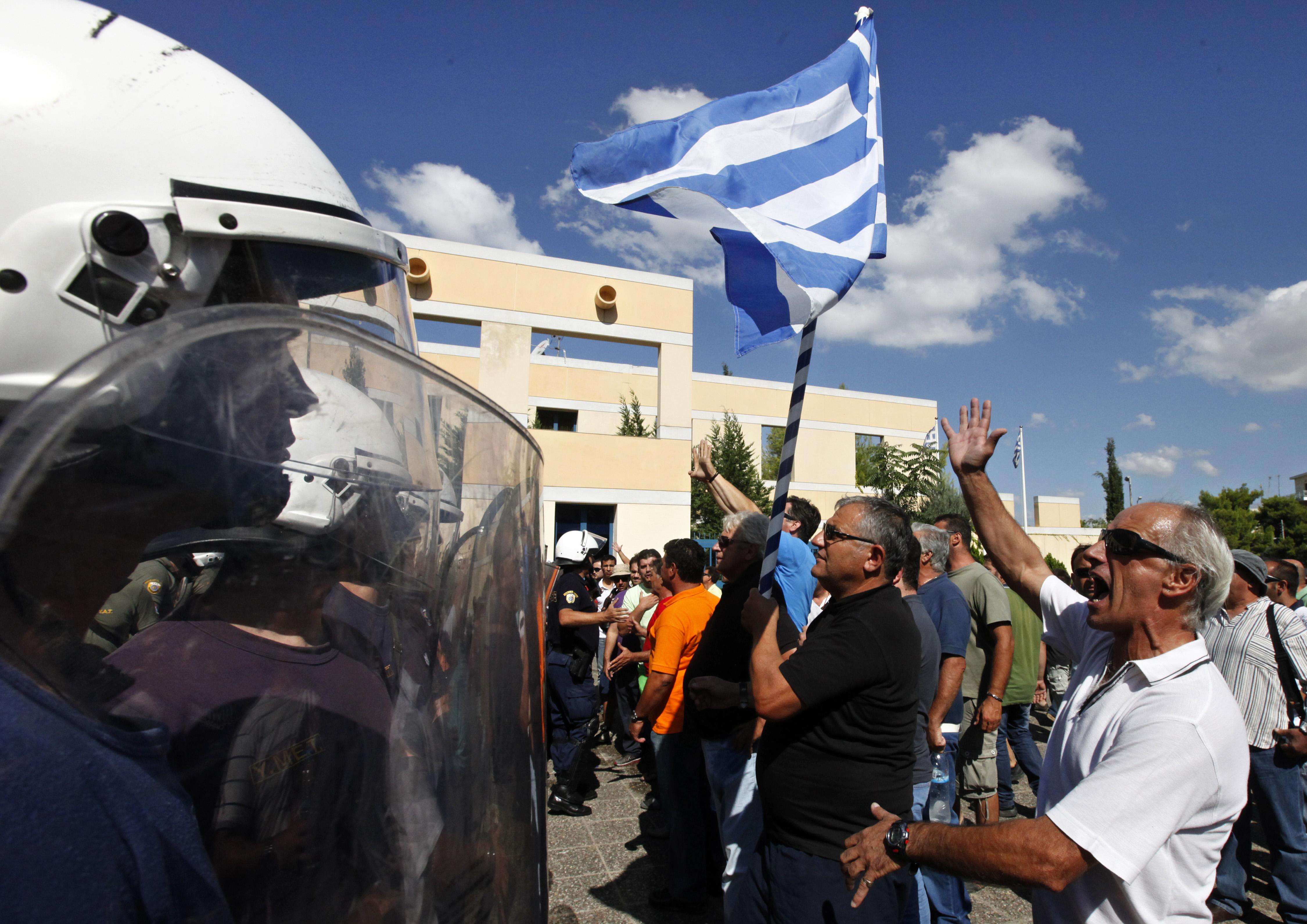 Aten, Grekland, Strejk, Transport