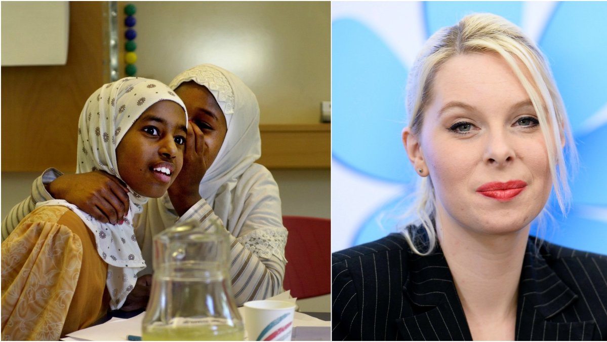 Sverigedemokraterna Hanna Wigh vill förbjuda slöjor i skolan. 