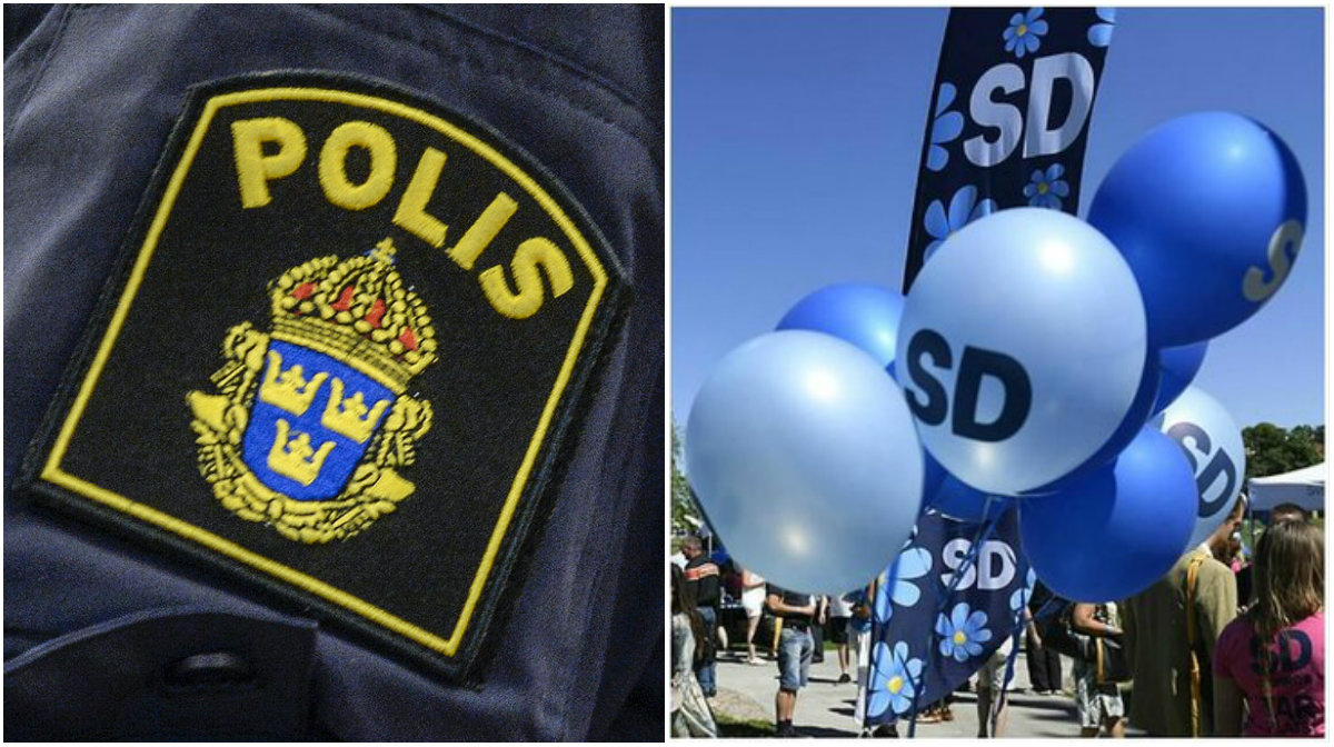 Polisen, Centerpartiet, Sverigedemokraterna, Demonstration, Ursäkt
