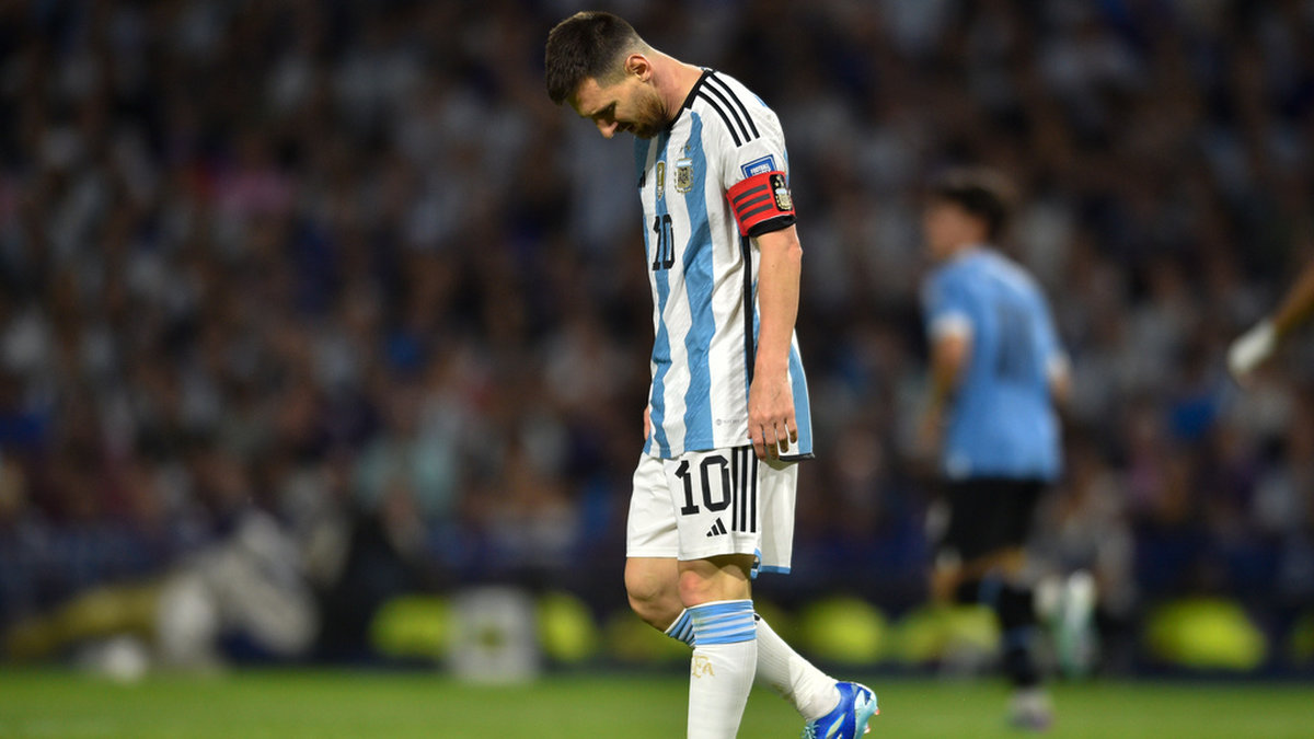 Lionel Messi missar Argentinas kommande landskamper på grund av skada. Arkivbild.