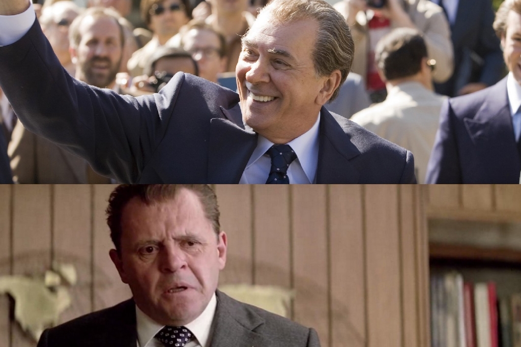 Anthony var först av dessa två att spela den skandalomsusade före detta presidenten Richard Nixon i filmen "Nixon". 2008 hade "Frost/Nixon" premiär med Frank Langella som presidenten. "Nixon" fick 4 Oscarsnomineringar, "Frost/Nixon" fick 5.