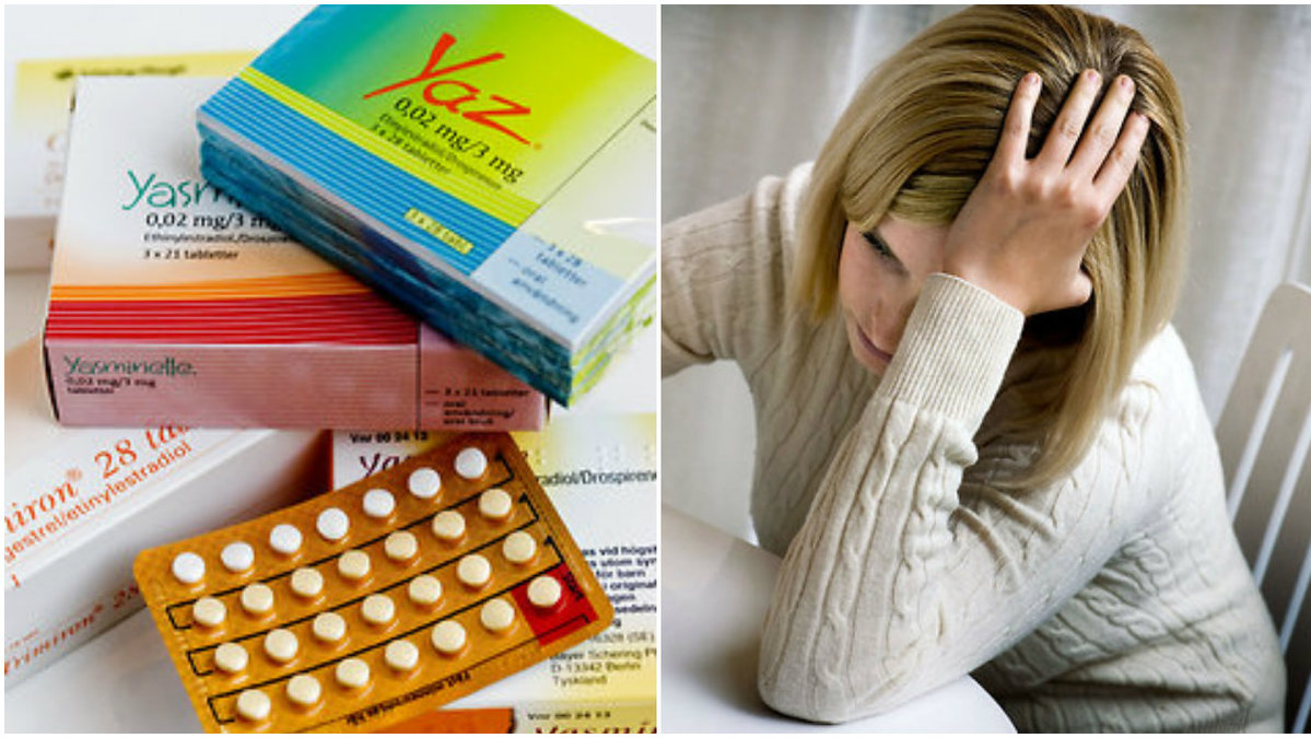 P-piller ökar ångesten hos kvinnor. 