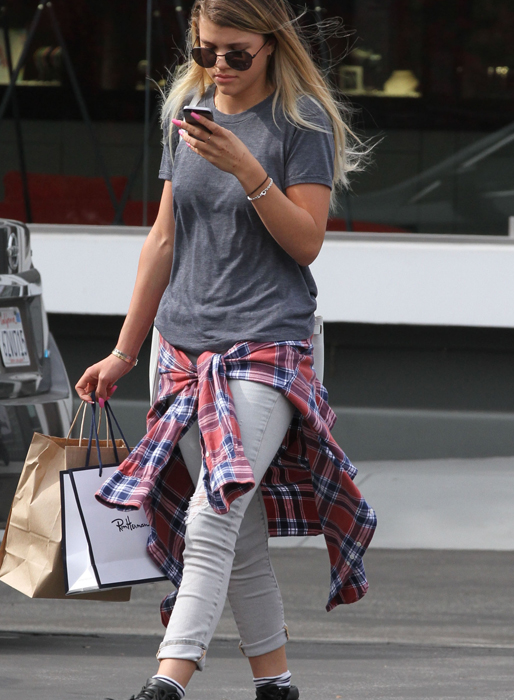Sofia Richie shoppar i Hollywood. 