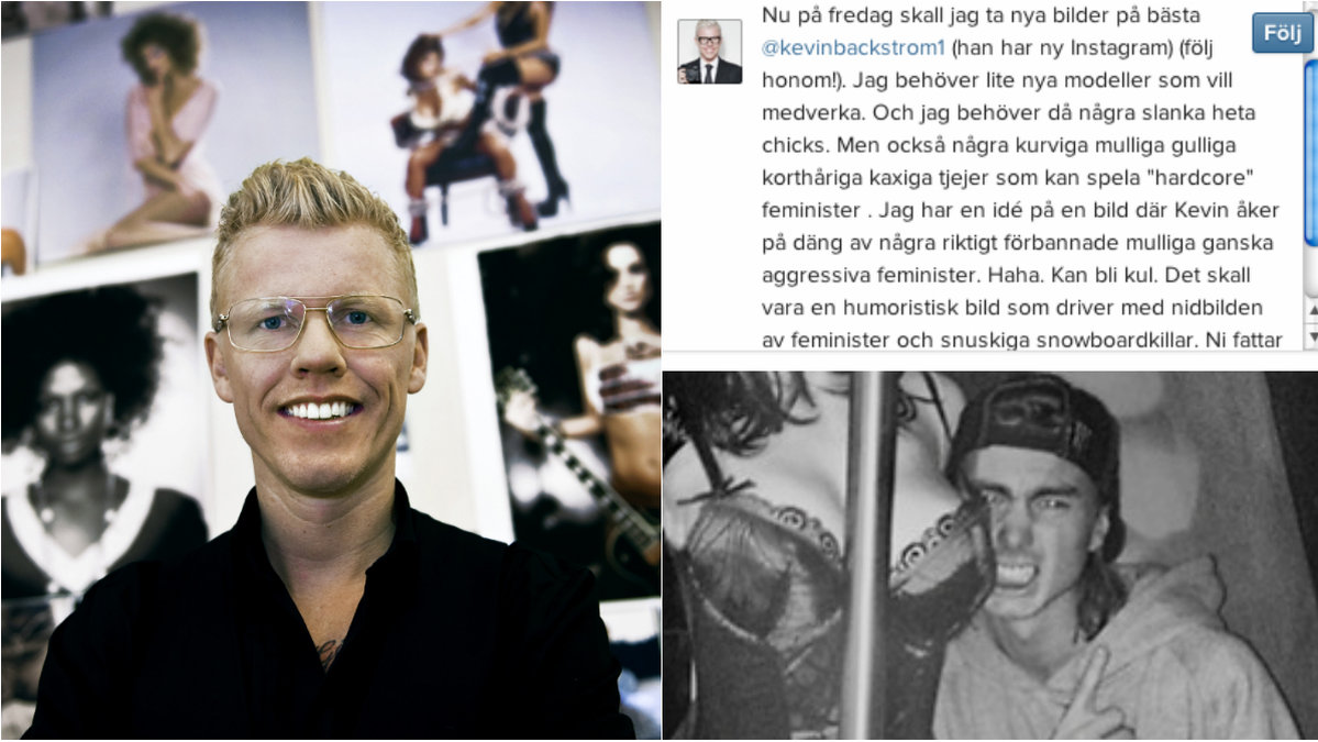 Kevin Bäckström ska plåtas av Bingo Rimér.