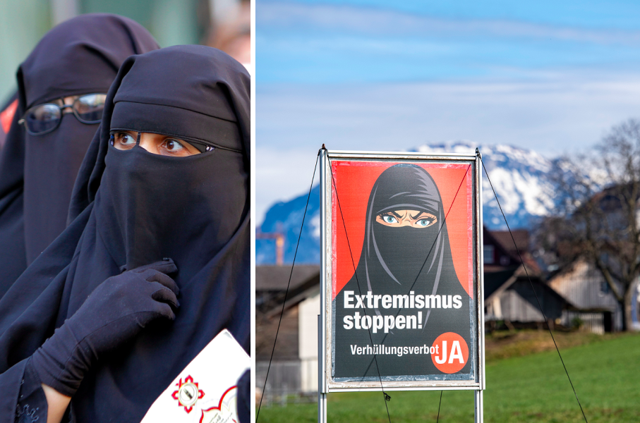 Niqab, Burkaförbud, Schweiz
