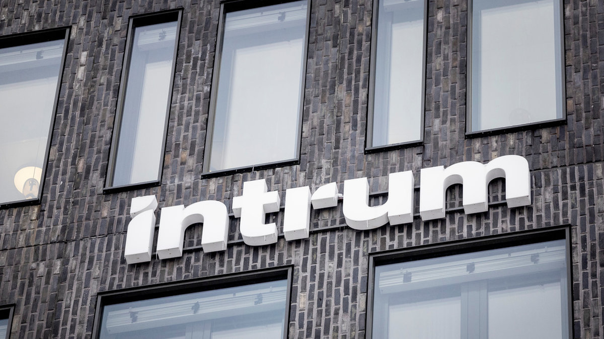 Kredithanteringsbolaget Intrums huvudkontor i Sickla i Stockholm. Arkivbild.