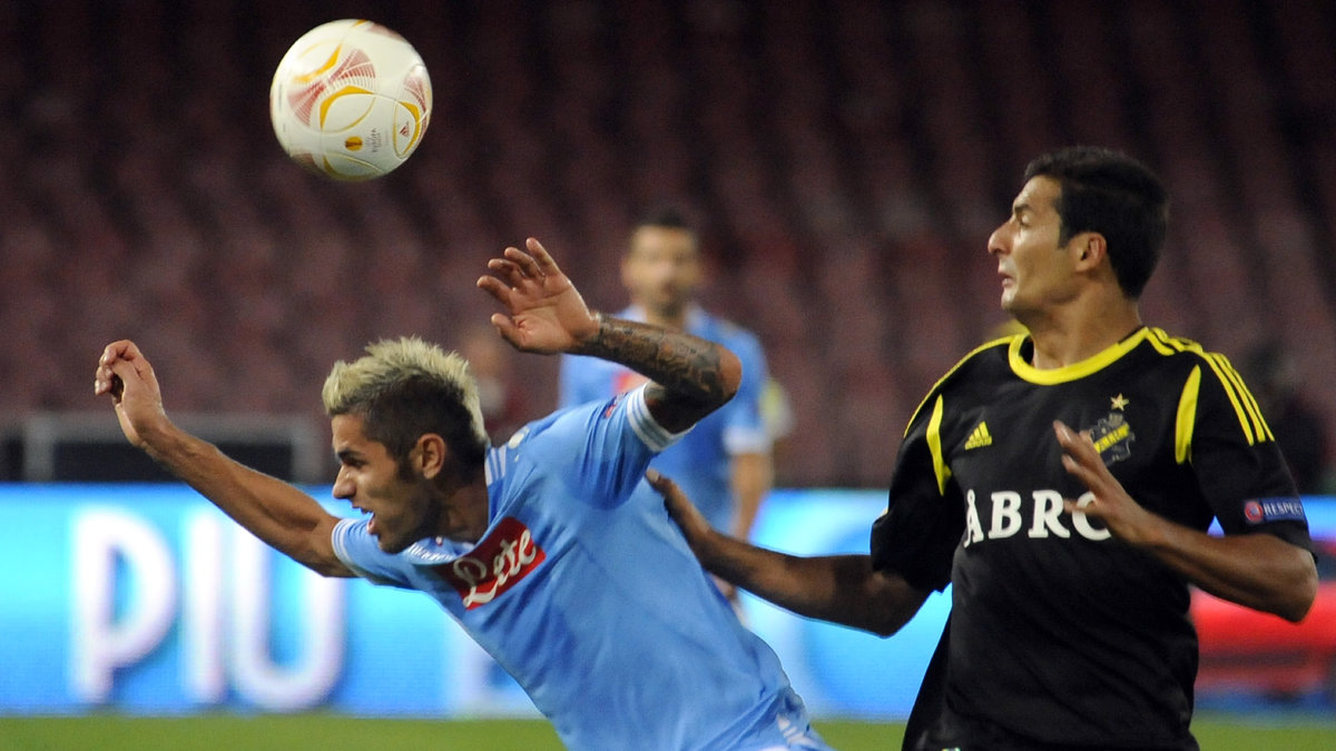 Celso Borges i matchen mot Napoli.