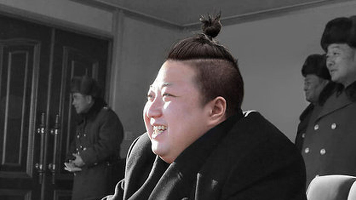 Kim Jong Un blev ju lite gullig i sin manbun. Men bara lite.
