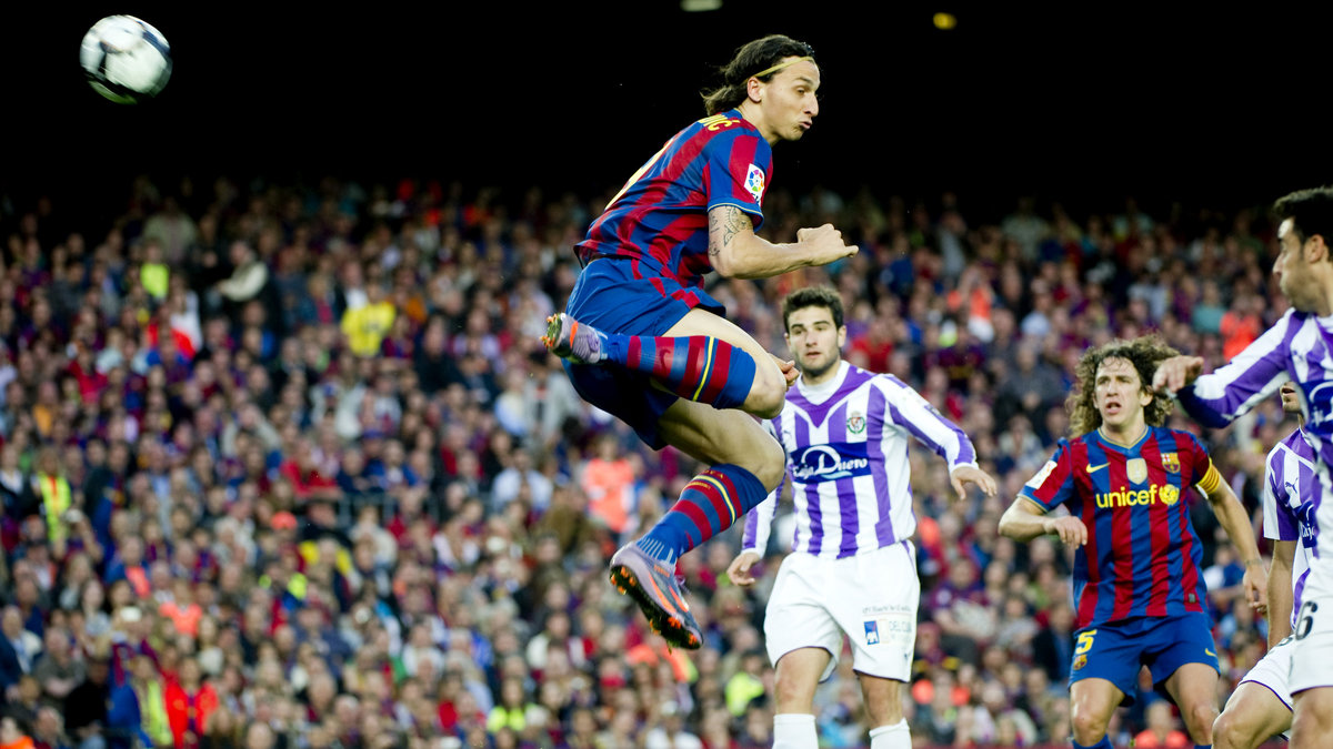 Zlatan gjorde 16 mål på 29 matcher för Barcelona.