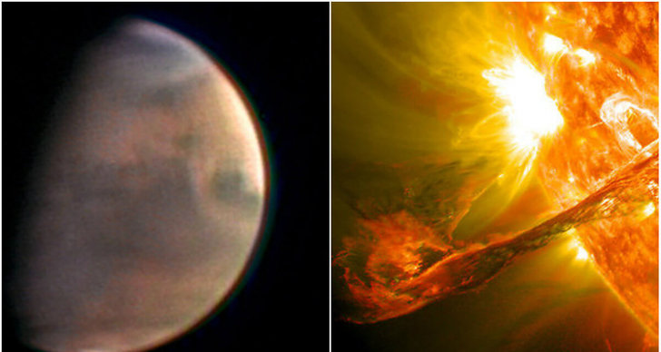 Solstorm, Mars, Nasa, solvindar