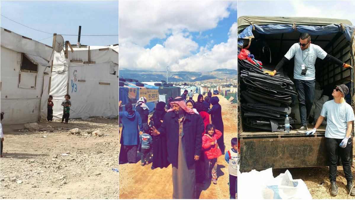 27-årige Bassim åkte till Libanon i mars för att hjälpa flyktingar.