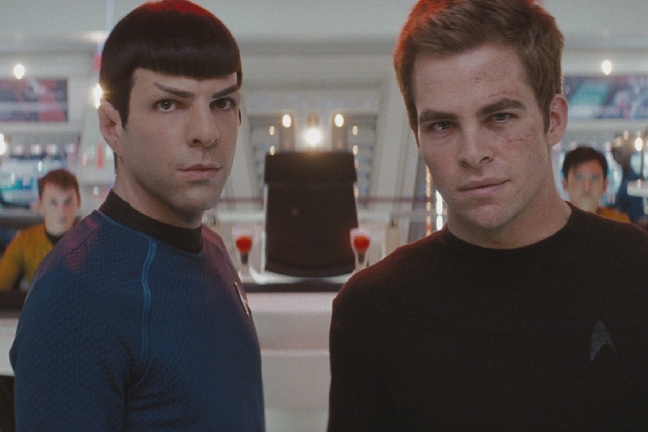 Spock (Zachary Quinto) och Kirk (Chris Pine) i Star Trek-filmen 2009.