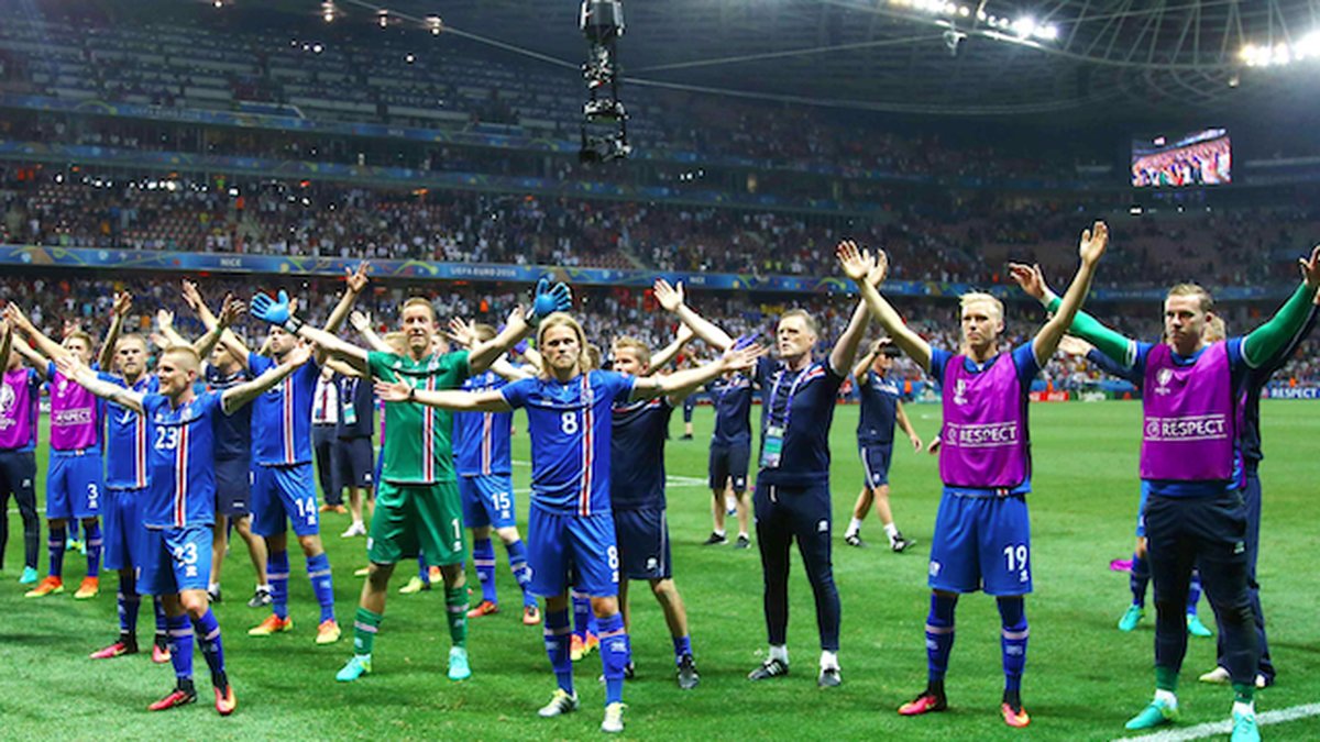 Island hade 2–1 efter bara 20 minuter, och lyckades hålla det matchen ut.