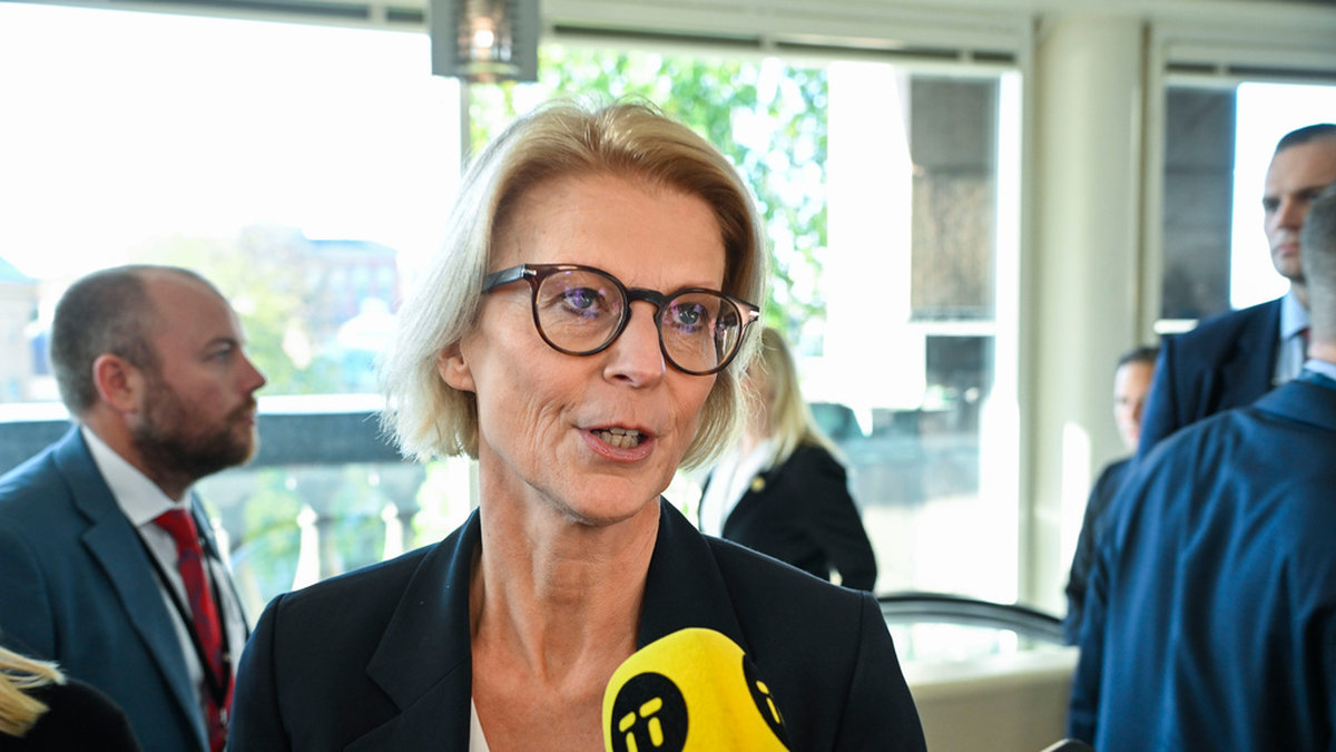 Finansminister Elisabeth Svantesson (M) ska presentera budgeten för 2023 på tisdag. Arkivbild.