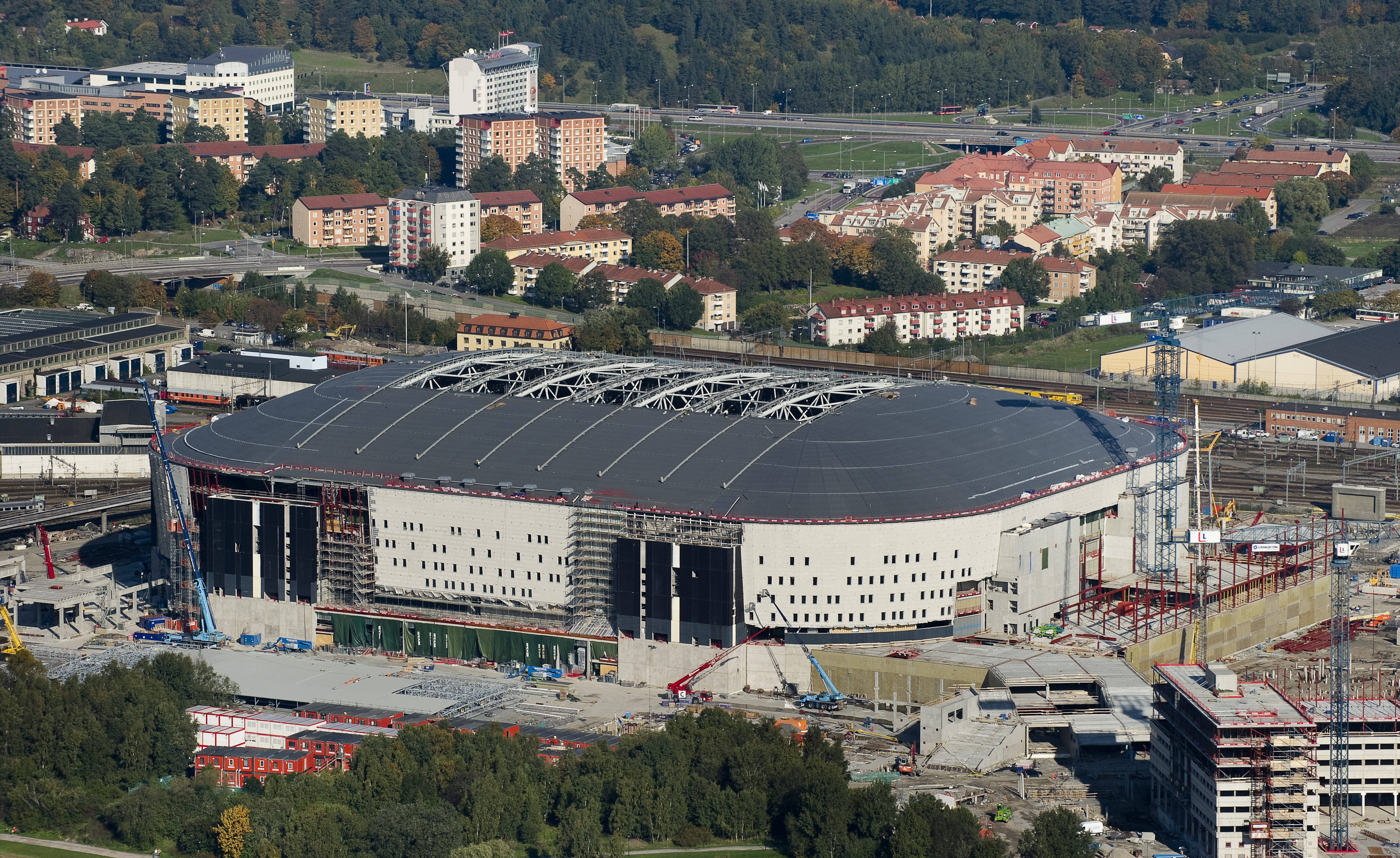 Swedbank Arena tar över tävlingsmatcherna till nästa år.
