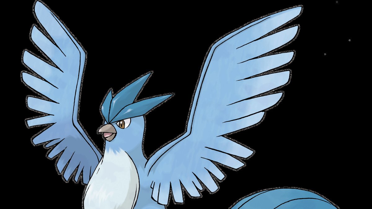 Articunon en blå fågel-Pokémon 