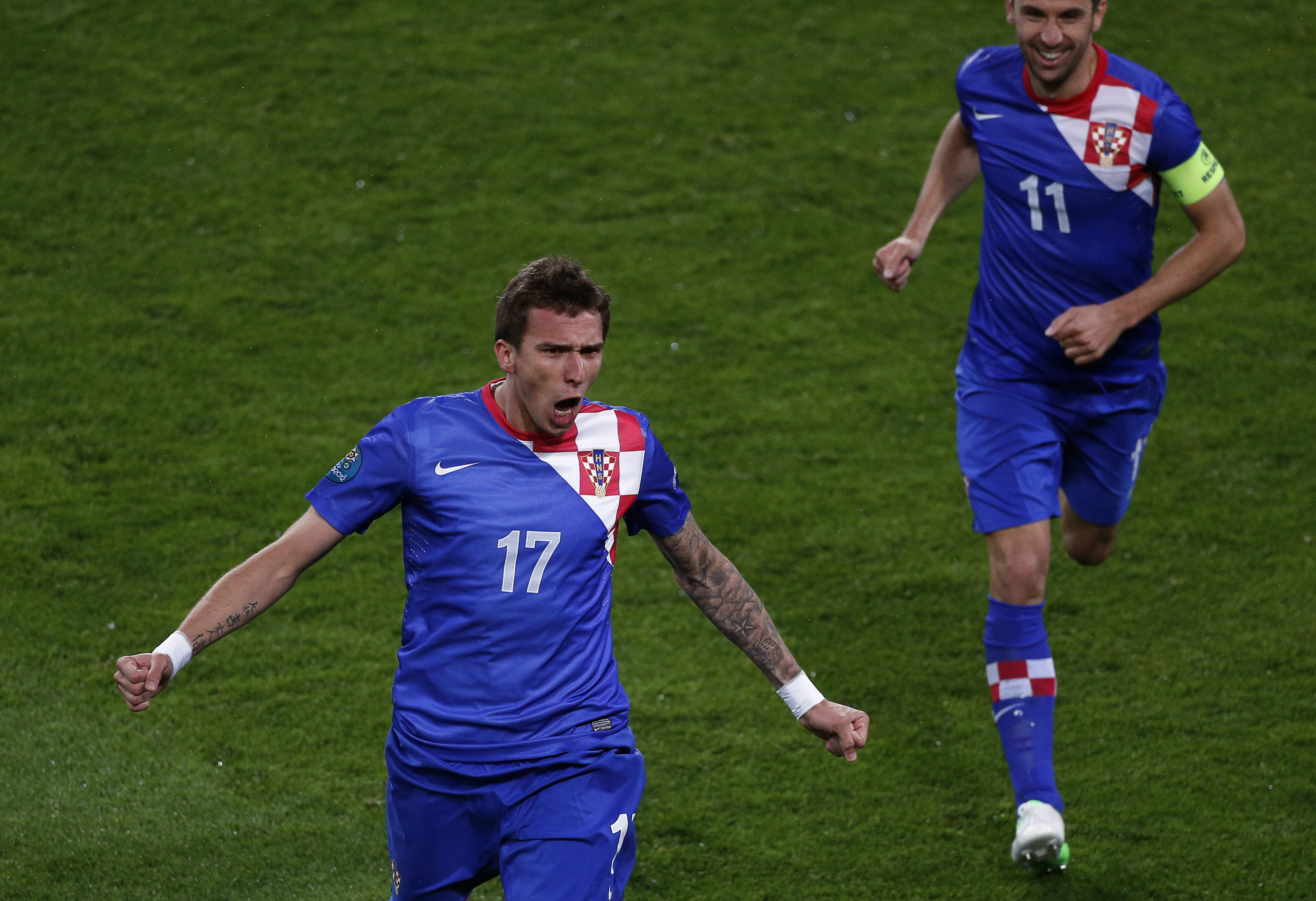 Mandzukic gjorde både 1-0 och 3-1 när Kroatien vann mot Irland.