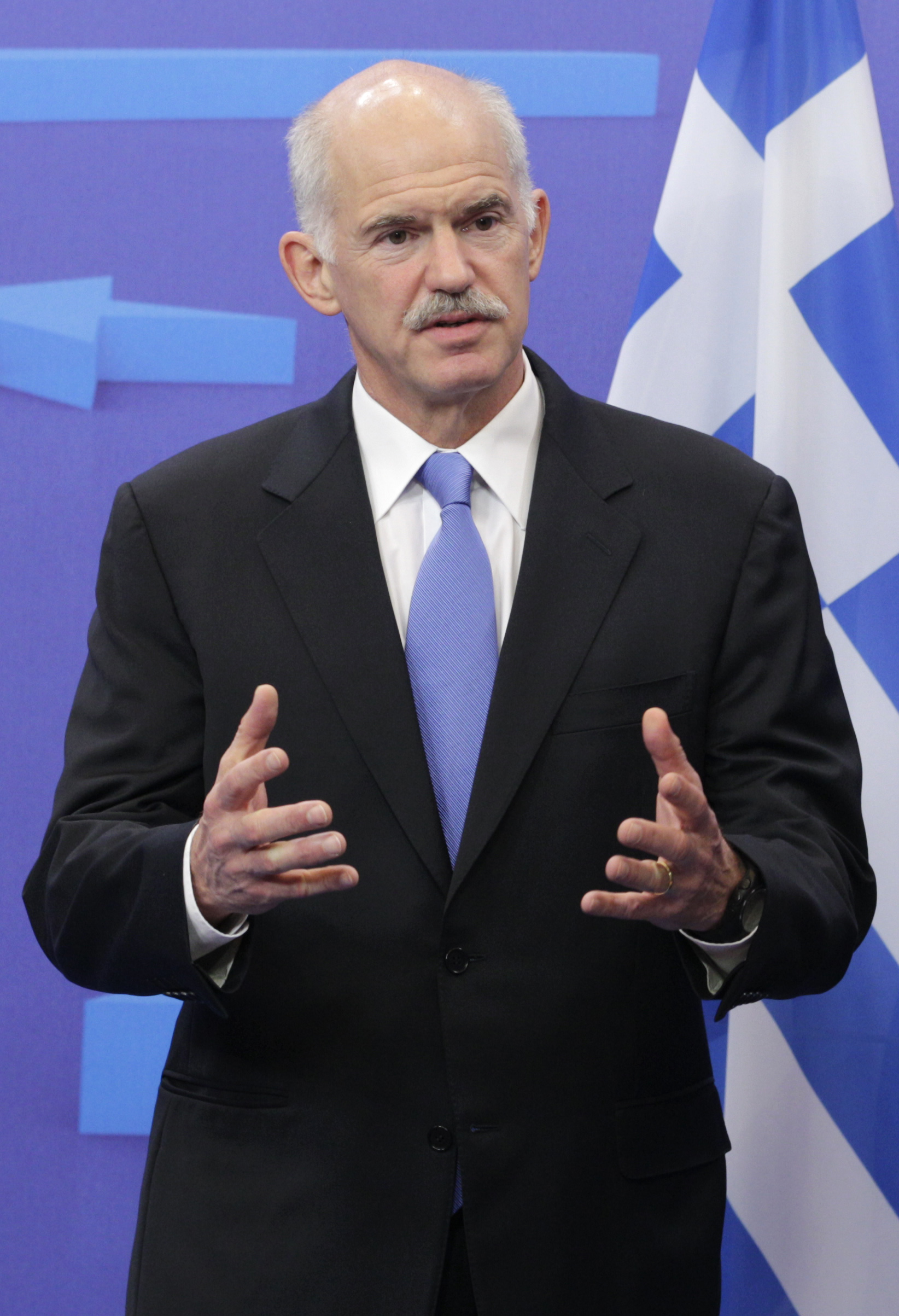 George Papandreou, Greklands premiärminister.
