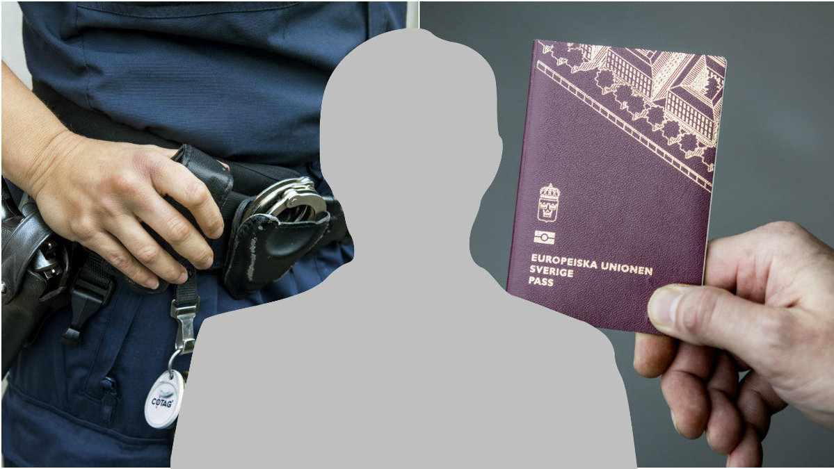En man som påstår sig vara i 30-års åldern har häktats efter att ha haft på sig ett pass, som tidigare använts av en terrormisstänkt.