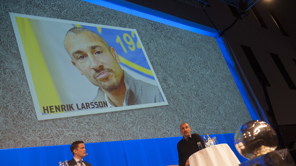 Henrik Larsson är tränare för Falkenberg i år.
