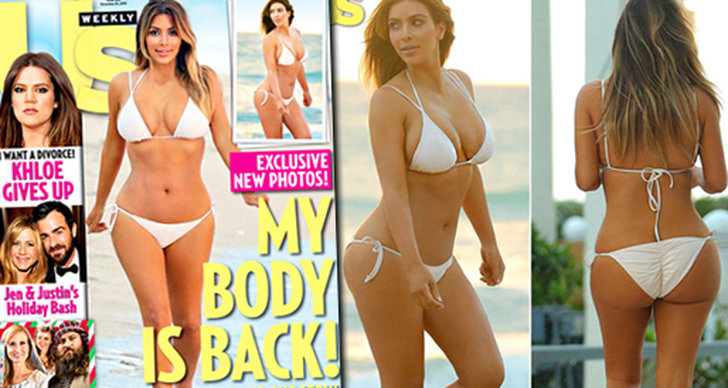 Kim Kardashian, Squats, Us Weekly, Bikini