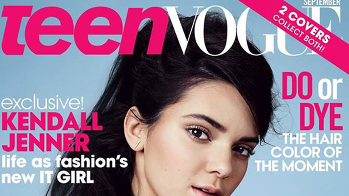 Kendall Jenner pryder omslaget på Teen Vogue. 