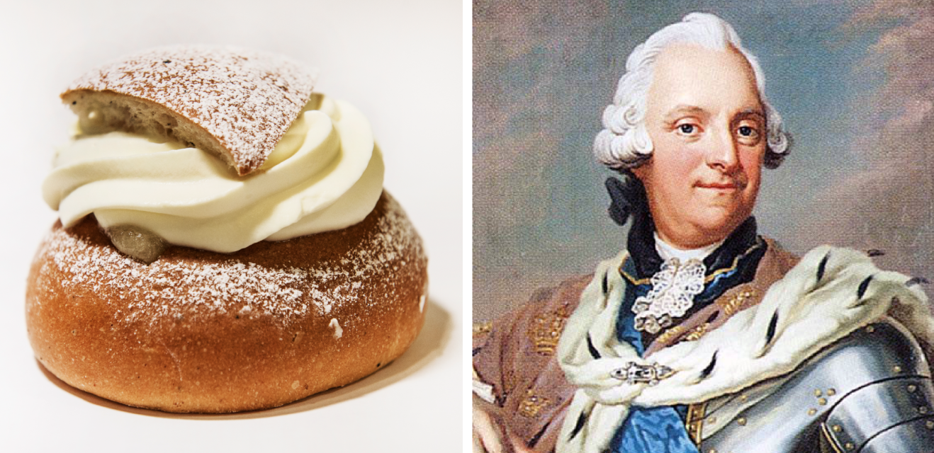 Dog kungen Adolf Fredrik för att han åt för många semlor?