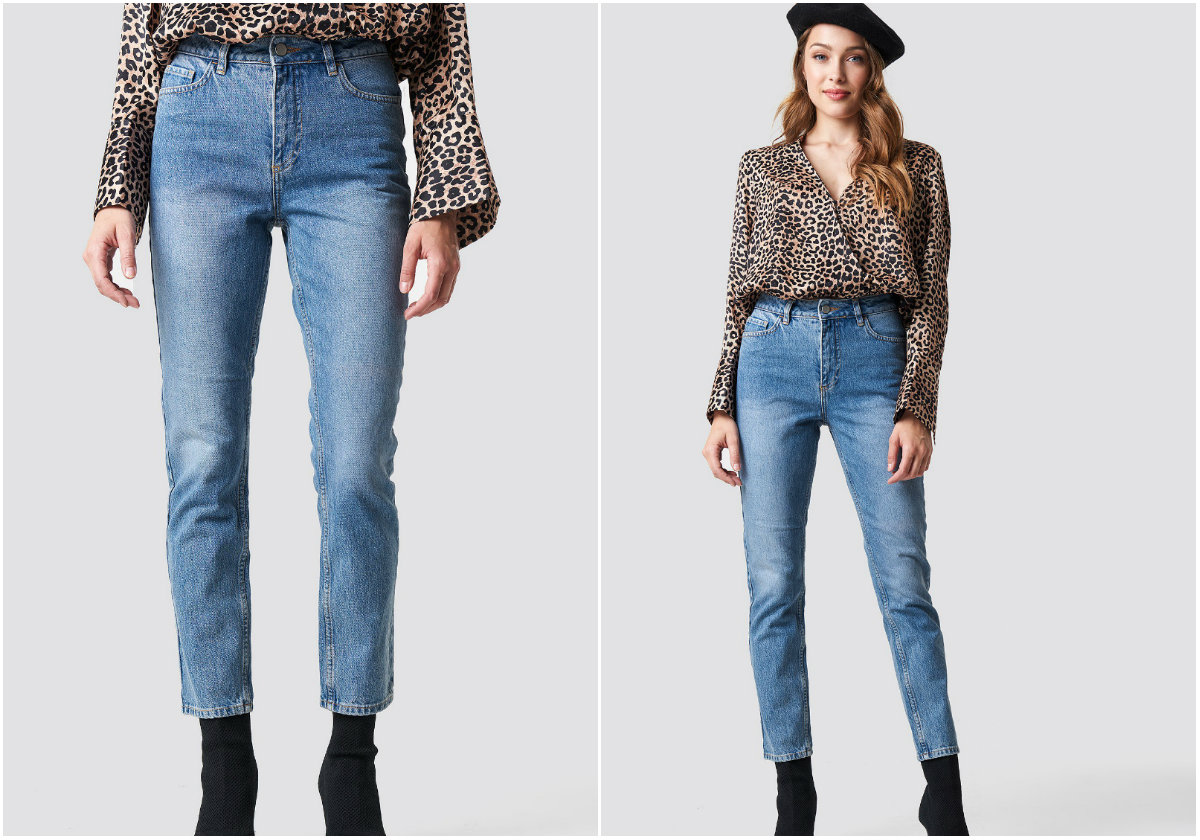 Denimbyxor hög midja NAKD Denimbyxor hög midja NAKD