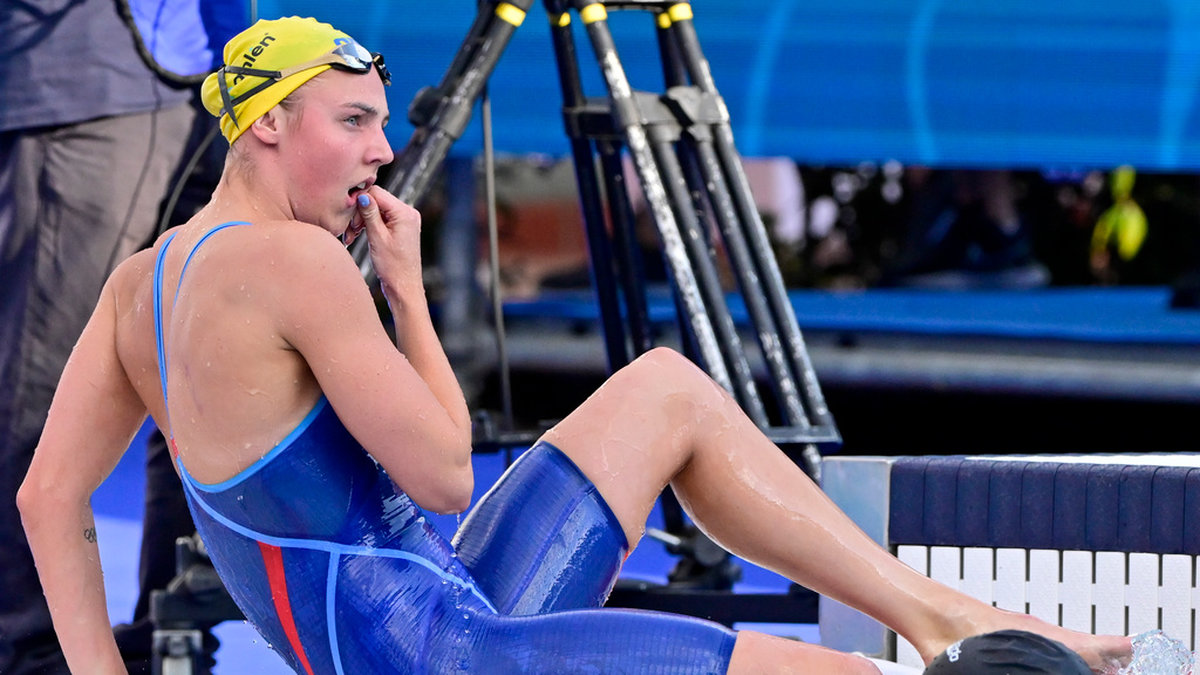 Sara Junevik fick inte simma vidare trots att hon hade fjärde bästa tid i försöken på 50 meter fjäril.