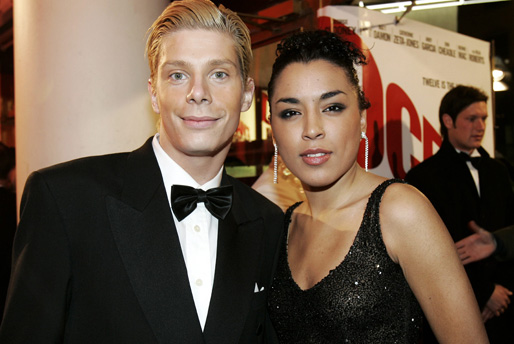 Loreen och Martin "Miss Inga" Johansson på premiären av Oceans 12 år 2004. f