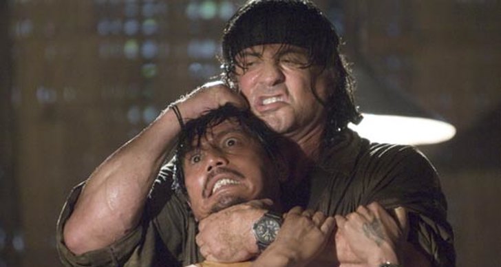 Rambo, Sylvester Stallone, Hot, våld