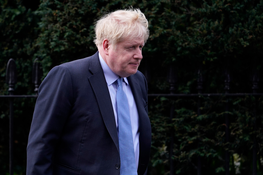 Boris Johnson was escorted from Parliament