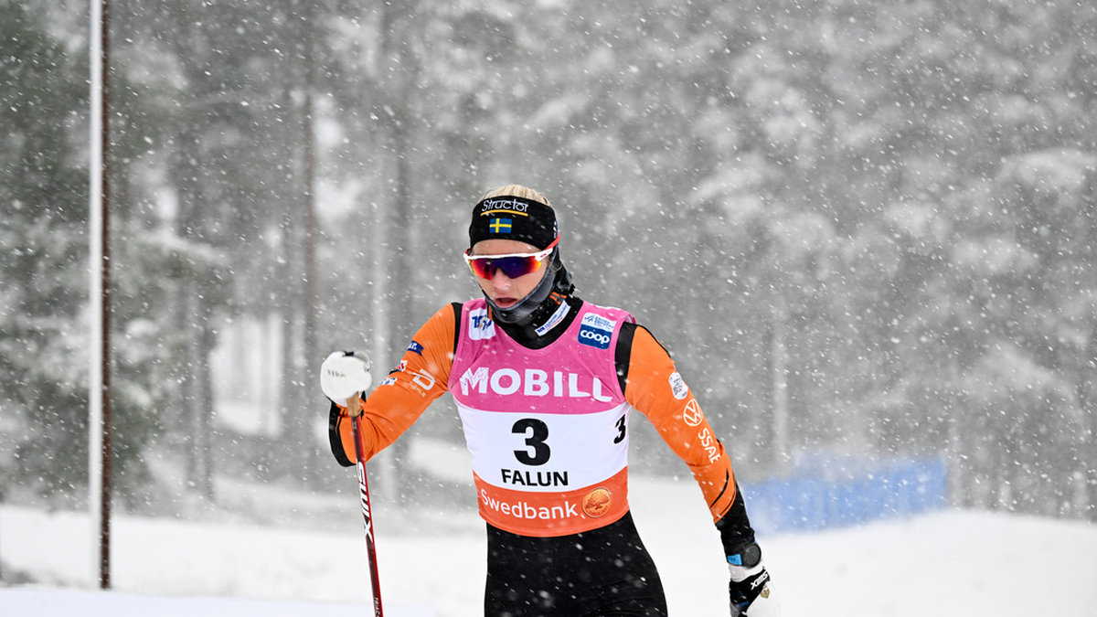 Maja Dahlqvist tog Falun Borlänge i mål som etta. Arkivbild.