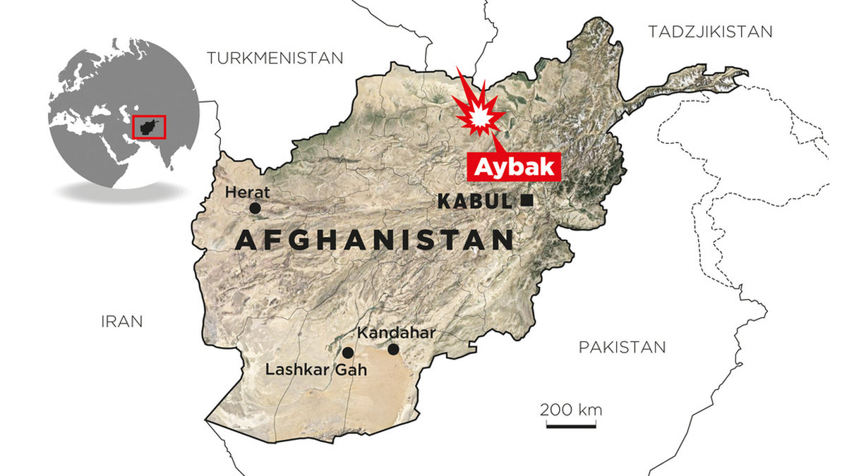 En explosion har skett på en skola i Aybak i norra Afghanistan.