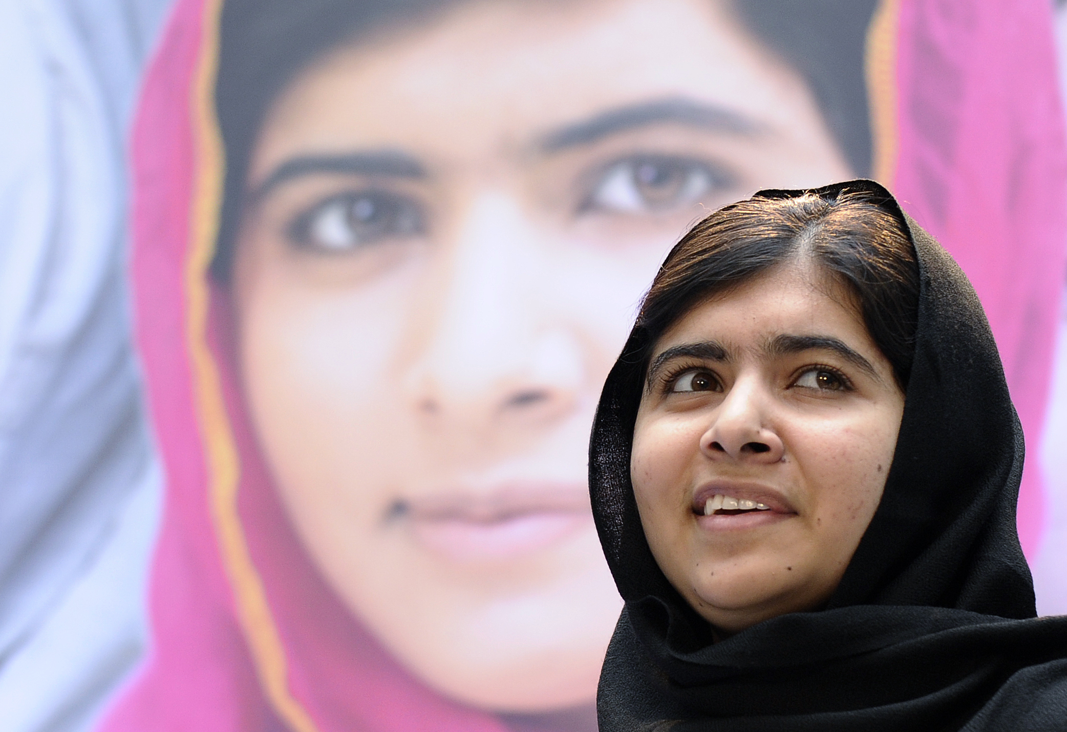 Malala Yousafzai fick fredspriset, det var henne Sidén ville hylla genom att måla sig i ansiktet. 