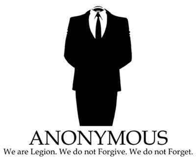 Men Anonymous har inte tagit på sig något ansvar för attackerna.
