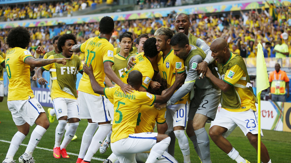 Brasilien tog ledningen med 1–0