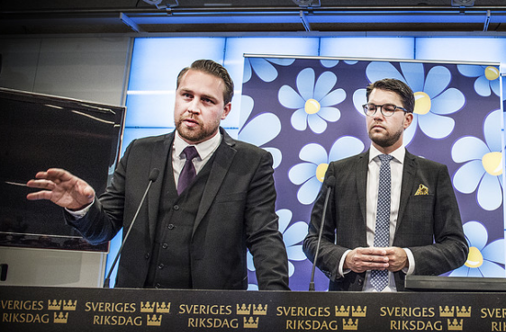 Sven Melander, Mattias Karlsson, Jimmie Åkesson, Sverigedemokraterna