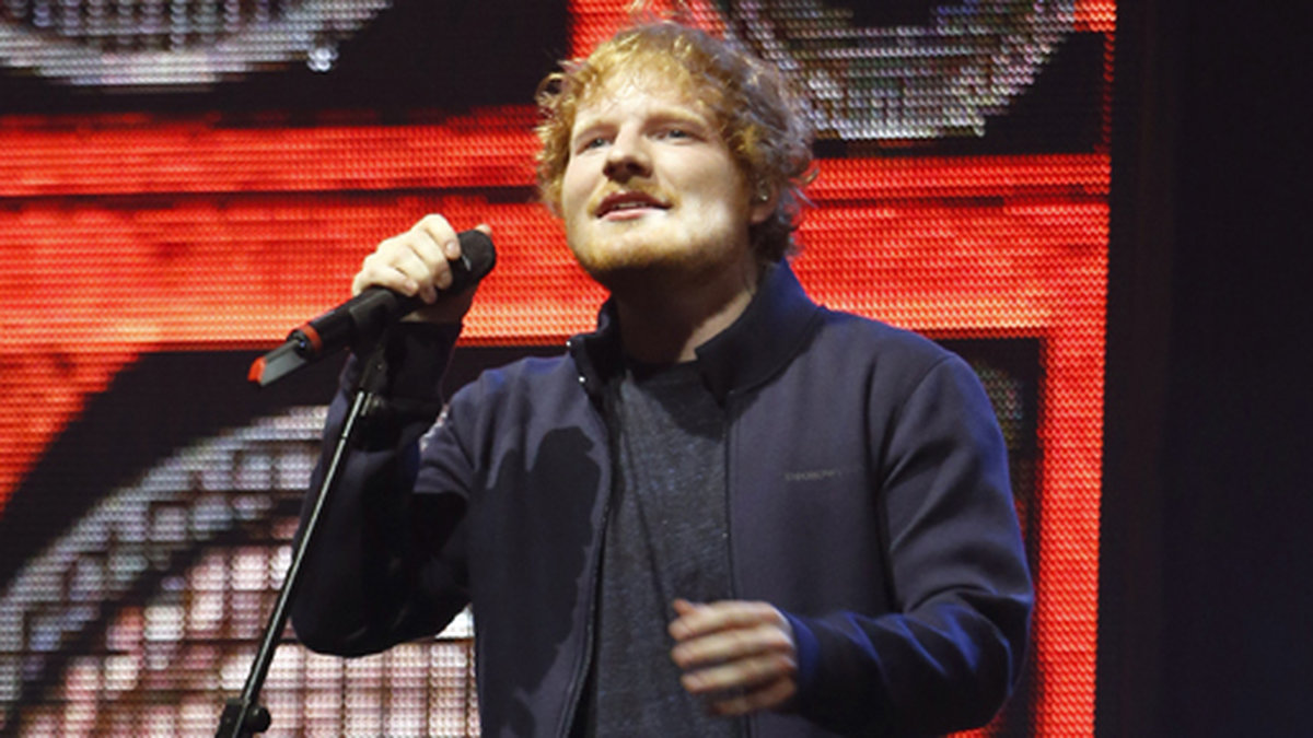 Ed Sheeran på MTV-galan. 