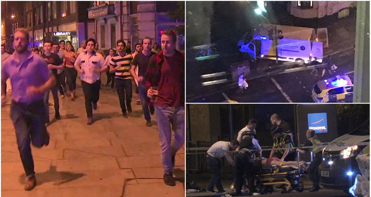 Terrorattacken på London Bridge, Terrordåd, Vittnen