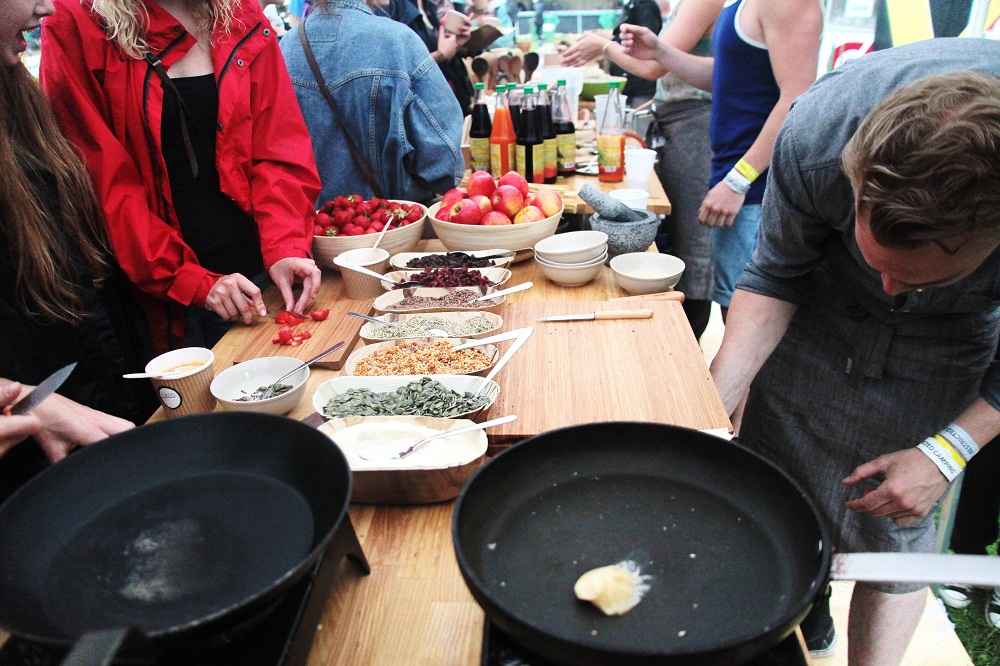 Roskildefestivalen serverar flera miljoner måltider under en vecka.