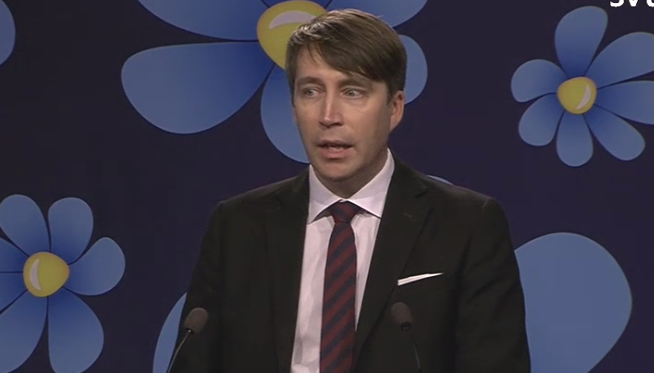 Sverigedemokraternas partisekreterare Richard Jomshof. 