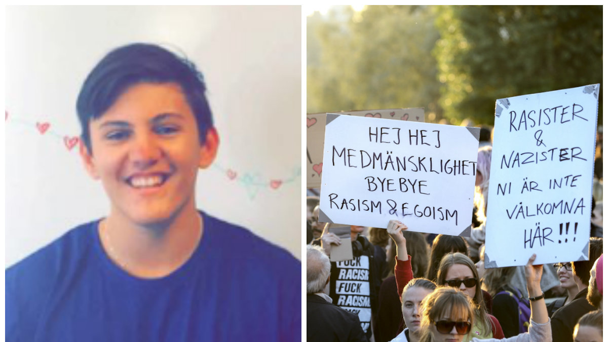 John Andersson, 14, anser att rasismen inte försvinner bara för att rasistiska ord stoppas.