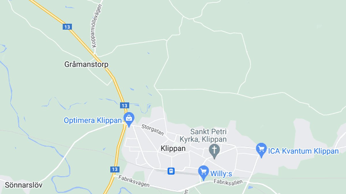 Google maps, Klippan