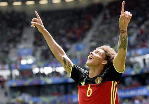 Axel Witsel gjorde Belgiens 2-0-mål.