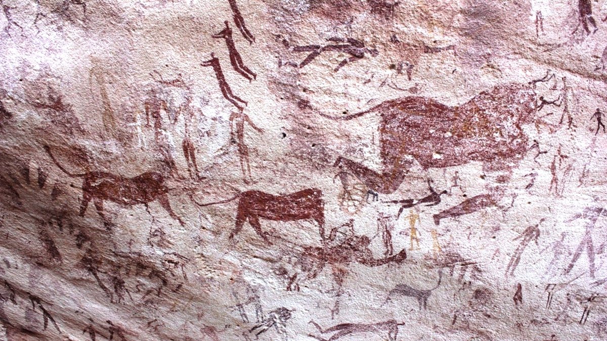 Grottan "Cave of Beasts" eller Wadi Sura II.