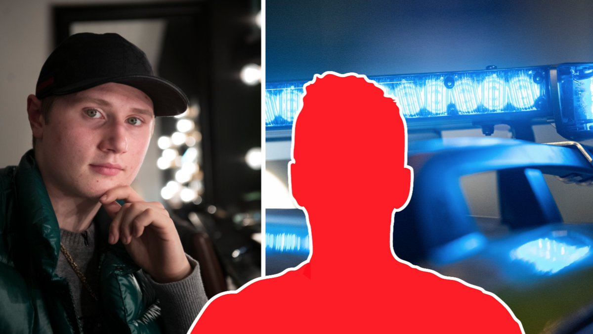 Nils "Einár" Grönberg och genrebild på polis.