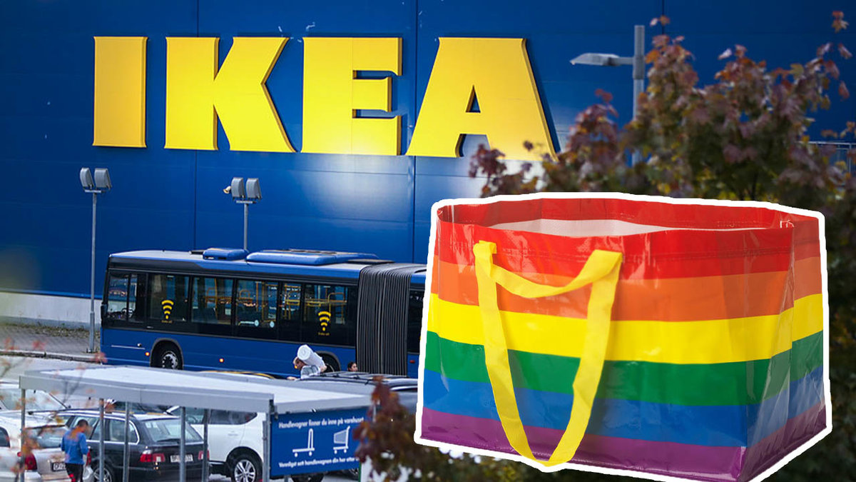 IKEA släpper shoppingbag i pridefärger.