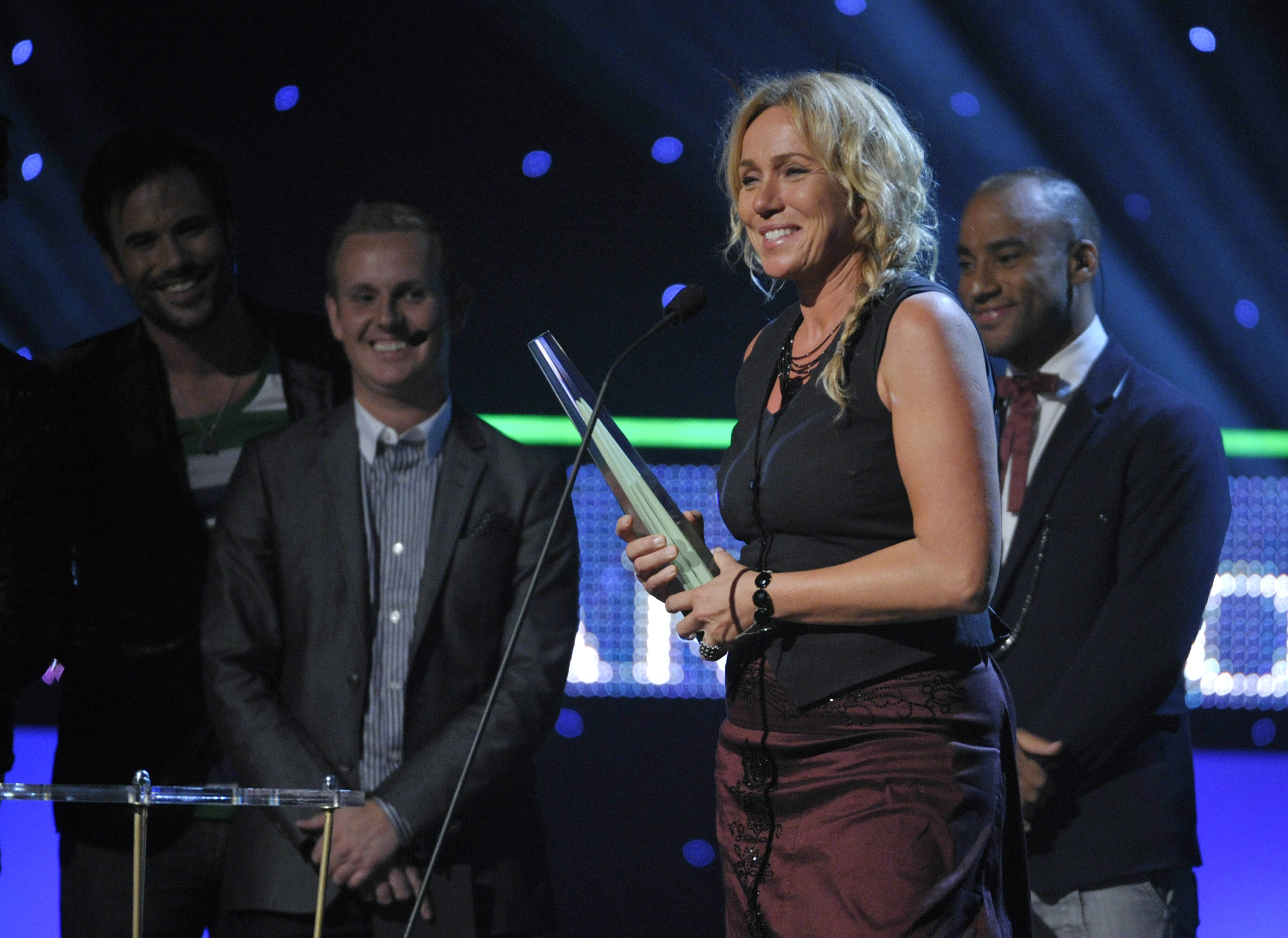 Anne Lundberg tilldelades Kristallen som årets kvinnliga programledare
